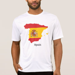 Camiseta Design de Souvenir com Bandeira da Espanha dentro 