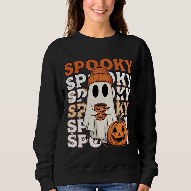 Camiseta Design de Spooky Halloween (Frente)