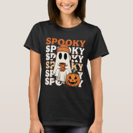 Camiseta Design de Spooky Halloween