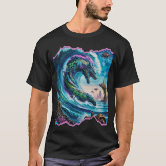 Camiseta Design de subida do Leviatã H2O místico