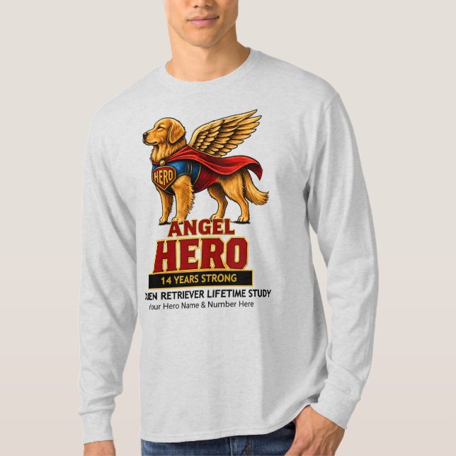 Camiseta design de super-herói anjo (Frente)
