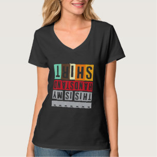 Camiseta Design de Suporte De Interrupção E Ginástica Em Di