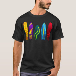 Camiseta Design De Surfboard Engraçado Para Homens Mulheres
