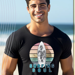 Camiseta Design de Surfista de Alma de Surfe