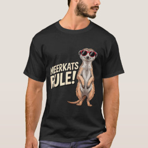 Camiseta Design de Suricata para homens, mulheres e criança