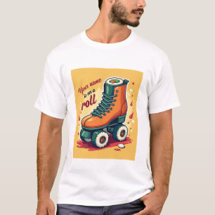 Camiseta Design de Sushi Personalizado “On a Roll”