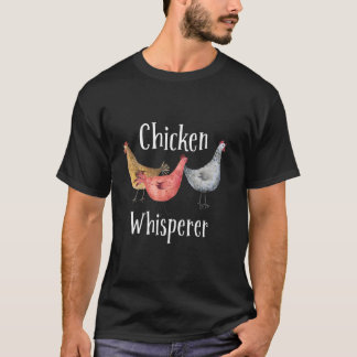 Camiseta Design De Sussurro De Frango Para Homens Meninas