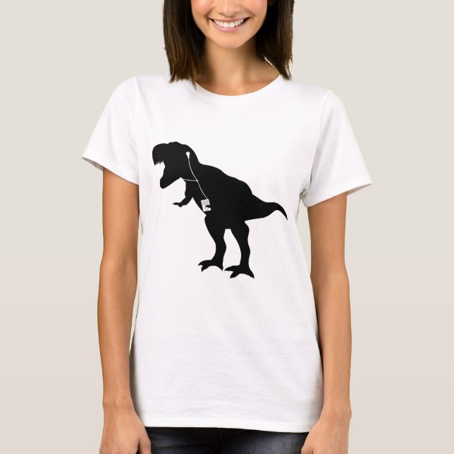 Camiseta Design de T-Rex da dança (Frente)