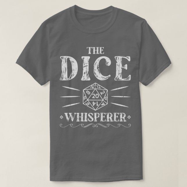 Camiseta Design de Tabletop de Suspensão de Dados D20 para  (Frente do Design)