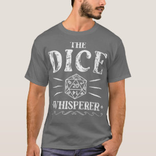 Camiseta Design de Tabletop de Suspensão de Dados D20 para
