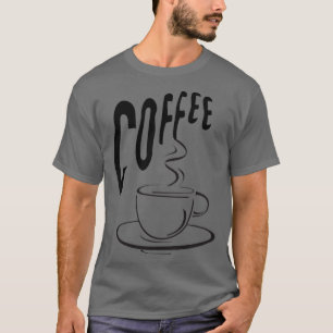 Camiseta Design de Taça de Café