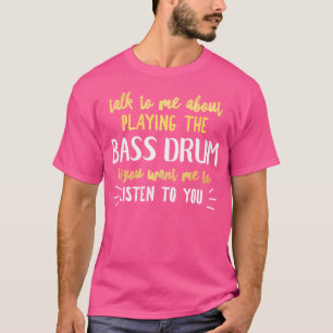Camiseta Design De Tambor Engraçado Para Tocar Música Para 