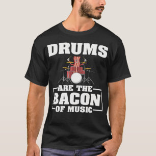 Camiseta Design de Tambores Legal Para Homens Mulheres Músi