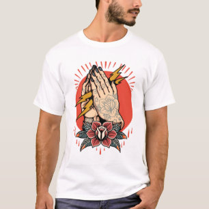 Camiseta Design de tatuagem de estilo antigo do trovão