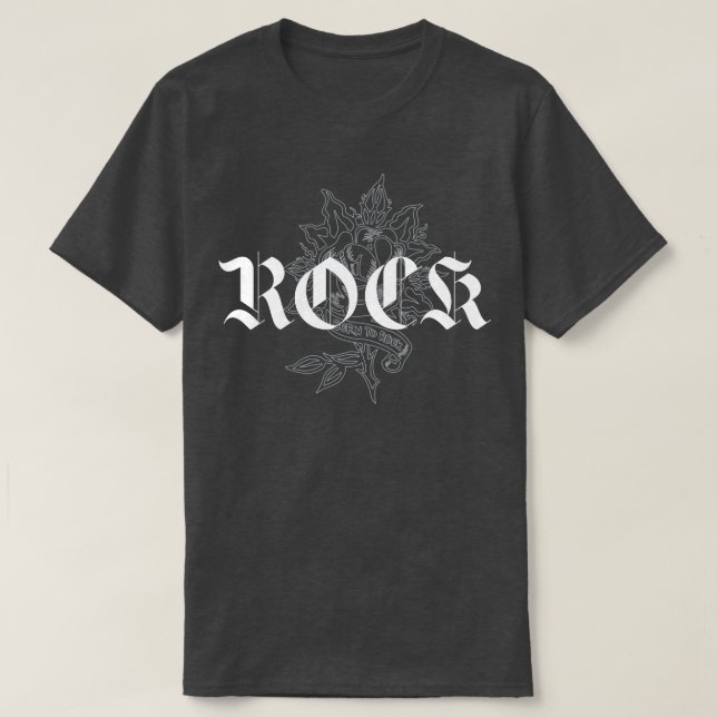 Camiseta design de tatuagem rosa (Frente do Design)