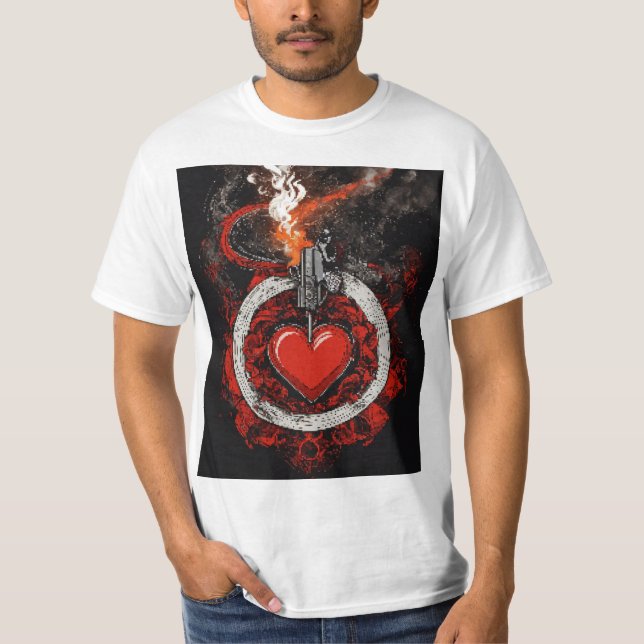 Camiseta Design de Tatuagem Tradicional Americana (Frente)