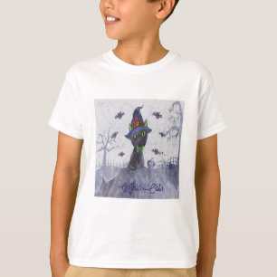 Camiseta Design de Temas Góticos para Gatos para crianças