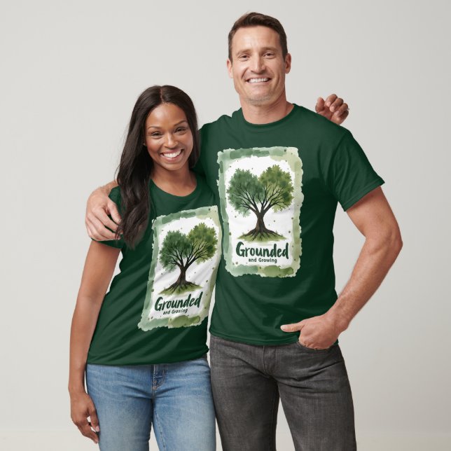 Camiseta Design de término e crescimento da natureza (Unissex)