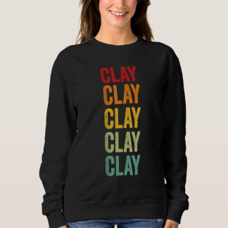 Camiseta Design de texto arco-íris do Condado de Clay Dakot