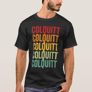 Camiseta Design de texto Arco-Íris do Condado de Colquitt G