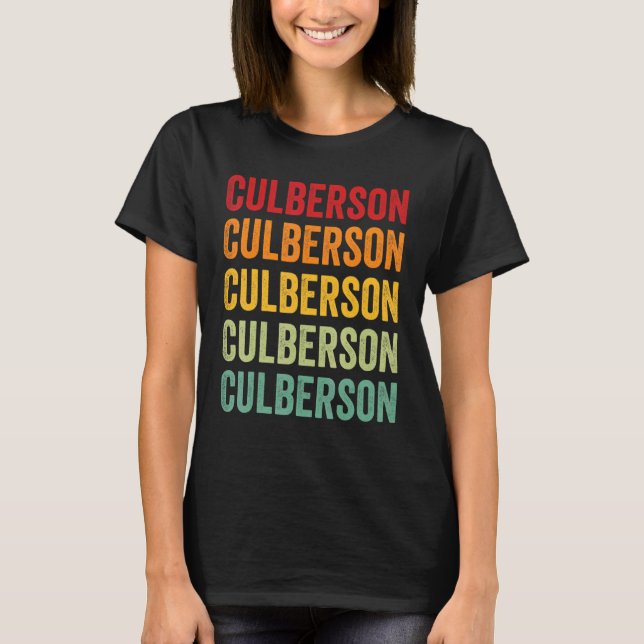 Camiseta Design de texto Arco-Íris do Condado de Culberson (Frente)