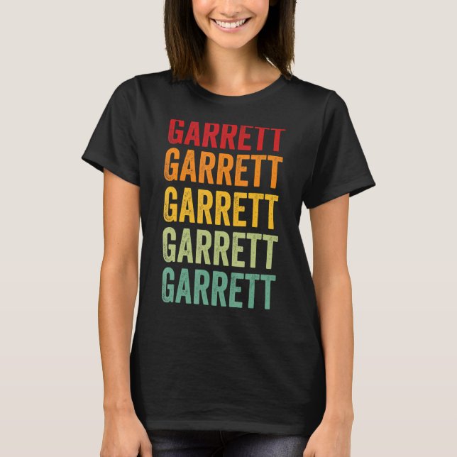 Camiseta Design de texto Arco-Íris do Condado de Garrett Ma (Frente)