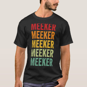 Camiseta Design de texto arco-íris do Condado de Meeker Min