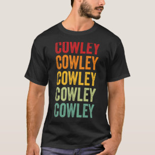 Camiseta Design de texto Arco-Íris do Kansas County Cowley
