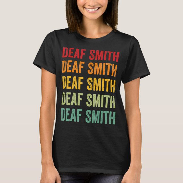Camiseta Design de texto Arco-íris do Texas Deaf Smith Coun (Frente)