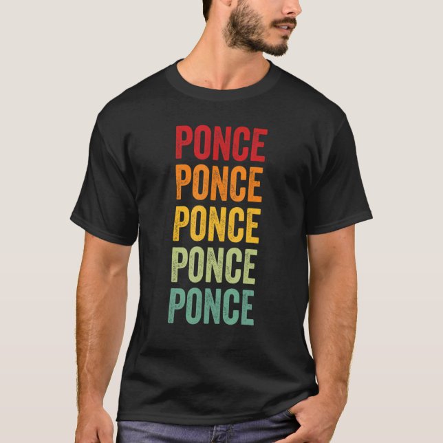 Camiseta Design de texto Arco-Íris Porto Rico do Condado de (Frente)