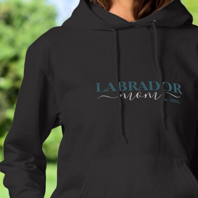 Camiseta Design de texto azul para mãe de Labrador (Criador carregado)
