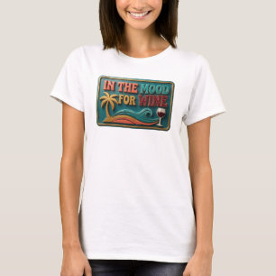 Camiseta Design de texto AZUL TURQUESA JOGALHÃO PARA VINHO