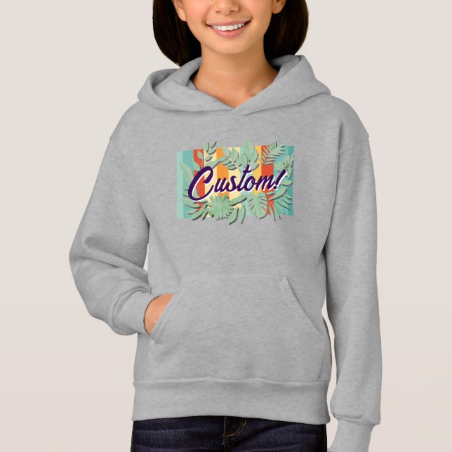 Camiseta Design de texto botânico vibrante colorido (Frente)