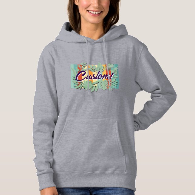 Camiseta Design de texto botânico vibrante colorido (Frente)