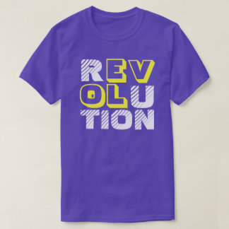CAMISETA DESIGN DE TEXTO DA REVOLUÇÃO DO AMOR