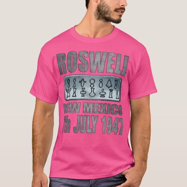 Camiseta Design de texto de Alienígena Roswell (Frente)
