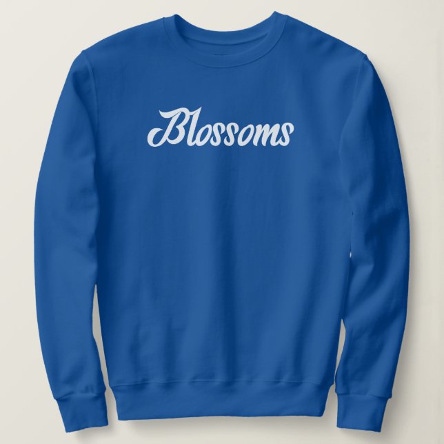 Camiseta Design de texto de Blossomas Incrível (Frente do Design)