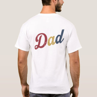 Camiseta design de texto de pai estilo vintage com texto de