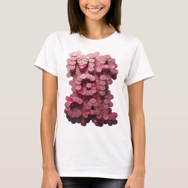 Camiseta Design de Texto MEGA Rosa Legal (Frente)