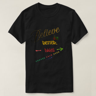 Camiseta Design de Texto Minimalista Motivacional Moderno