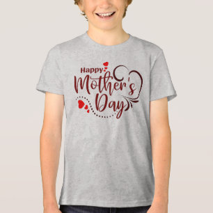 Camiseta Design de texto Na moda feliz-23121