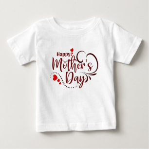 Camiseta Design de texto Na moda feliz-23121