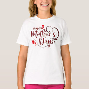 Camiseta Design de texto Na moda feliz-23121