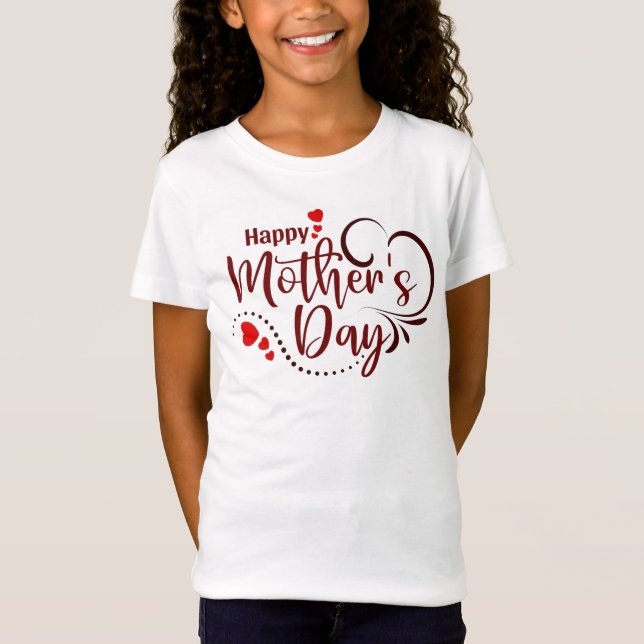 Camiseta Design de texto Na moda feliz-23121 (Frente)