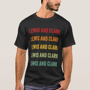 Camiseta Design de texto Rainbow de Lewis e Clark County