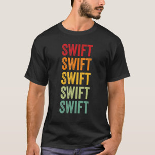 Camiseta Design de texto Rainbow do Condado de Swift