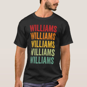 Camiseta Design de texto Rainbow do Condado de Williams