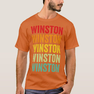 Camiseta Design de texto Rainbow do Condado de Winston