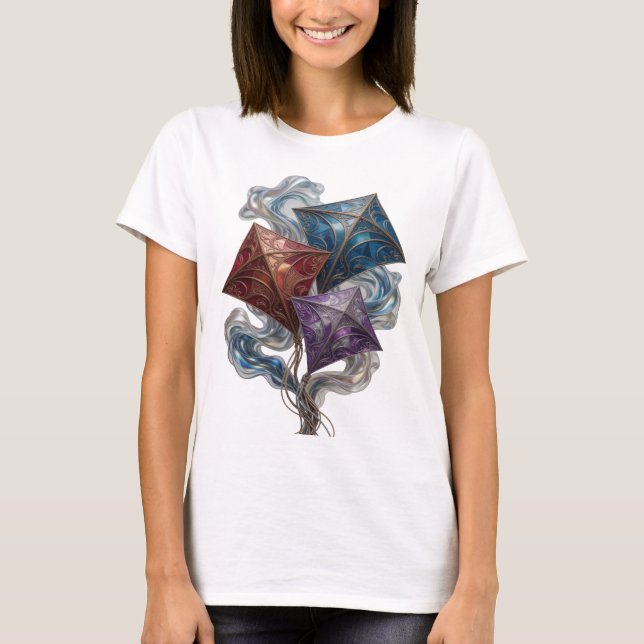 Camiseta Design de texto TRÊS PIPAS Prata Afiada (Frente)