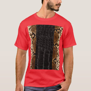 Camiseta Design de Textura de Moda Fotográfica com Pele Cob
